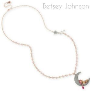 Bear and Moon Pendant Necklace